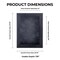 Rustic Black Wood Shadow Box Frame with Acrylic Front - Dark Grey Suede Backing, 30 Sizes